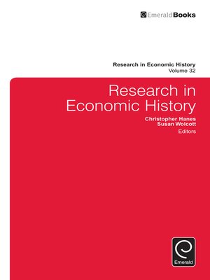 cover image of Research in Economic History, Volume 32